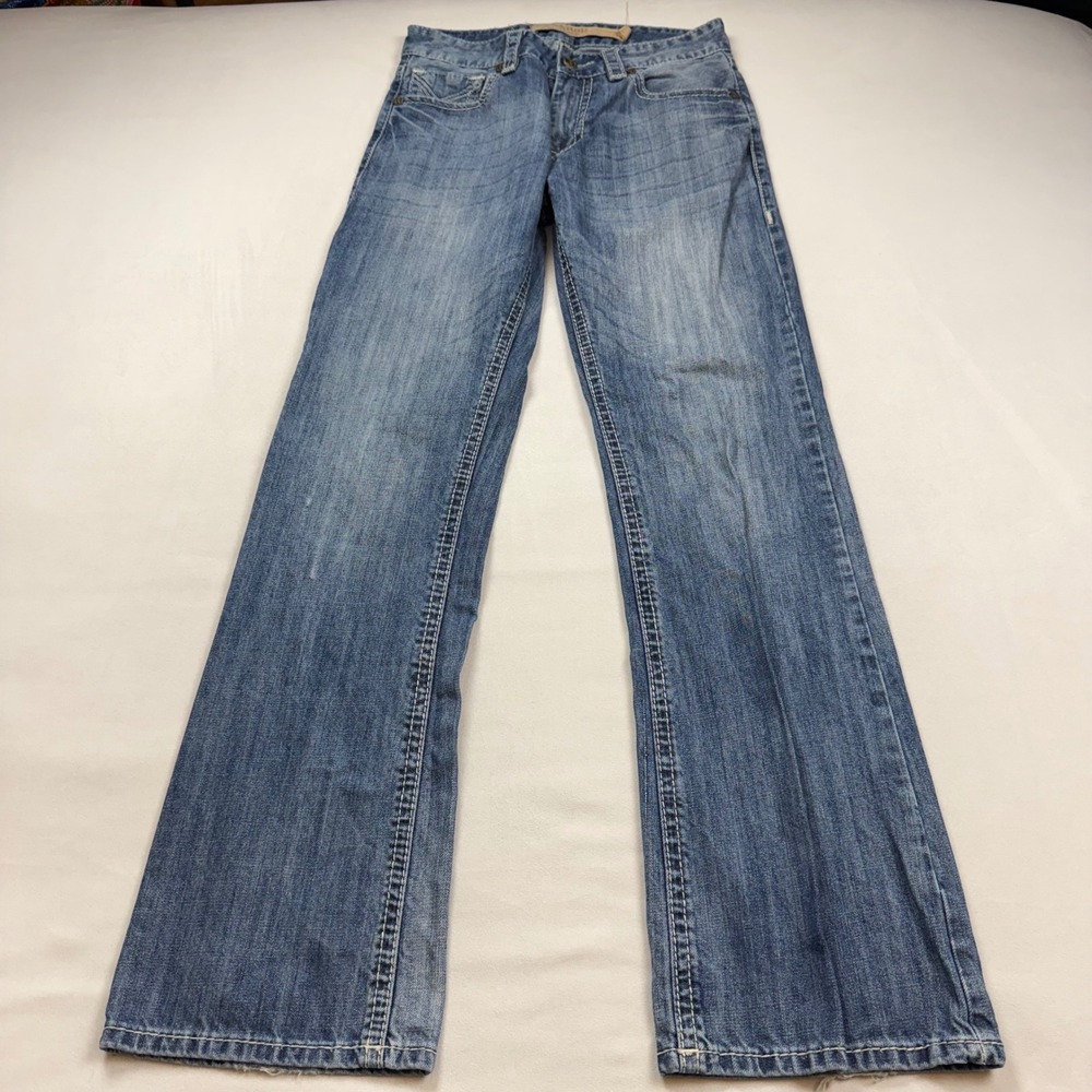 Rock and Roll Cowboy Double Barrel Mens 32 X 36 Relaxed Bootcut Jeans Med Wash